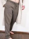 Фото товара: чоловічі лляні штани сірі. Вид 1.