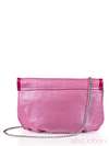 Стильна дитяча сумочка з вышивкою, модель 0160 рожевий. Зображення товару, вид ззаду.
