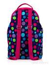 Стильна дитяча сумочка з вышивкою, модель 0170 синьо-рожевий. Зображення товару, вид ззаду.