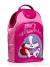 Стильна дитяча сумочка з вышивкою, модель 0170 рожевий. Зображення товару, вид збоку.