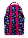 Стильна дитяча сумочка з вышивкою, модель 0172 синьо-рожевий. Зображення товару, вид ззаду.