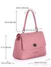 Молодіжна сумка-портфель, модель 170083 рожевий. Зображення товару, вид додатковий.