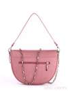 Брендова сумка маленька з вышивкою, модель 170063 рожевий. Зображення товару, вид ззаду.