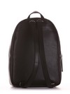 Шкільний рюкзак з вышивкою, модель 191533 чорний. Зображення товару, вид ззаду.