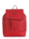 Стильний рюкзак, модель 191582 червоний. Зображення товару, вид збоку.