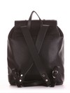 Жіночий рюкзак, модель 191586 чорний. Зображення товару, вид ззаду.