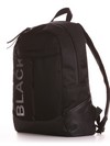 Брендовий рюкзак, модель 191601 чорний. Зображення товару, вид ззаду.