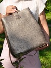 Шкільний рюкзак з вышивкою, модель 191723 бронза. Зображення товару, вид спереду.