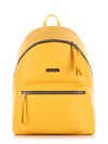 Модний рюкзак, модель 191733 жовтий. Зображення товару, вид збоку.
