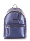 Стильний рюкзак, модель 191735 синій-перламутр. Зображення товару, вид спереду.