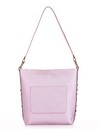 Стильна сумка, модель 191692 рожевий-перламутр. Зображення товару, вид спереду.