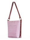Стильна сумка, модель 191692 рожевий-перламутр. Зображення товару, вид збоку.