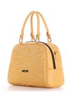 Жіноча сумочка з вышивкою, модель 191566 жовтий. Зображення товару, вид ззаду.