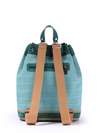 Стильний рюкзак з вышивкою, модель 170282 бірюзовий-зеленый. Зображення товару, вид додатковий.