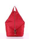 Жіночий рюкзак, модель 180023 червоний. Зображення товару, вид спереду.