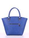 Модна сумка з вышивкою, модель 180165 синій. Зображення товару, вид ззаду.