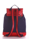 Літній рюкзак з вышивкою, модель 190061 синій. Зображення товару, вид ззаду.