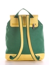 Літній рюкзак з вышивкою, модель 190063 зелений. Зображення товару, вид ззаду.