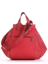 Літня сумка, модель 190022 червоний. Зображення товару, вид ззаду.