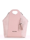Літня сумка, модель 190036 бежевий-рожевий. Зображення товару, вид спереду.