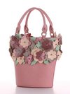 Літня сумка, модель 190253 пудрово-рожевий. Зображення товару, вид збоку.