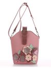 Літня сумка, модель 190263 пудрово-рожевий. Зображення товару, вид спереду.