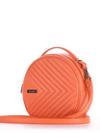 Літня сумка через плече, модель 190161 оранжевий. Зображення товару, вид збоку.