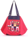 Жіноча сумка з вышивкою, модель 190042 червоний. Зображення товару, вид спереду.