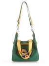 Стильна сумка з вышивкою, модель 190053 зелений. Зображення товару, вид додатковий.
