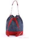 Літній рюкзак з вышивкою, модель 170215 синьо-червоний. Зображення товару, вид ззаду.