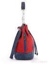 Літній рюкзак з вышивкою, модель 170216 червоно-синій. Зображення товару, вид додатковий.