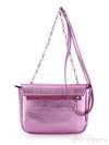 Жіноча сумка маленька, модель 170253 рожевий. Зображення товару, вид ззаду.