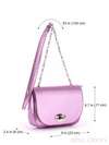 Жіноча сумка маленька, модель 170253 рожевий. Зображення товару, вид додатковий.