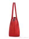 Молодіжна сумка з вышивкою, модель 170206 червоний. Зображення товару, вид ззаду.