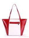 Літня сумка з вышивкою, модель 170033 червоно-білий. Зображення товару, вид ззаду.