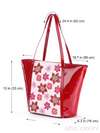 Літня сумка з вышивкою, модель 170033 червоно-білий. Зображення товару, вид додатковий.