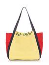 Жіноча сумка, модель 190432 жовтий-червоний. Зображення товару, вид спереду.