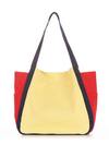 Жіноча сумка, модель 190432 жовтий-червоний. Зображення товару, вид ззаду.