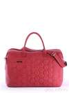 Жіноча сумка з вышивкою, модель 162804 червоний. Зображення товару, вид збоку.