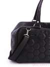 Модна сумка з вышивкою, модель 162810 чорний. Зображення товару, вид додатковий.
