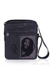Шкільна сумка - unisex з вышивкою, модель 161455 чорний. Зображення товару, вид спереду.