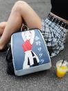 Молодіжний рюкзак з прінтом Сакура Харуно alba soboni 211525 колір срібло. Фото - 3