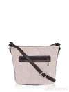 Брендова сумочка з вышивкою, модель 160104 льон бежевий. Зображення товару, вид ззаду.
